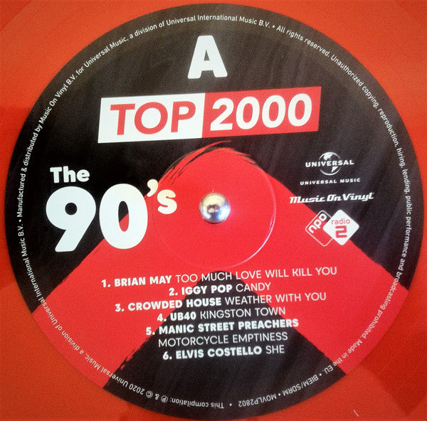 Various – Top 2000: The 90's (Vinyl, 2xLP, Compilation, Limited Edition, Numbered, Orange, 2020) – photo 5