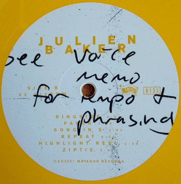 Julien Baker – Little Oblivions (Vinyl, LP, Album, Limited Edition, Yellow, 2021) – photo 5