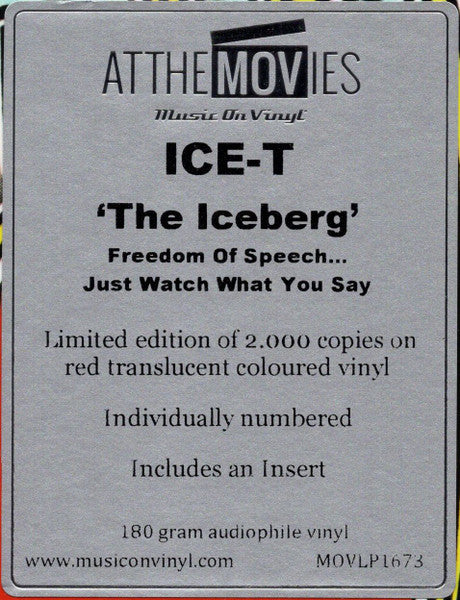 Ice-T – The Iceberg (Freedom Of Speech... Just Watch What You Say) (Vinyl, LP, Album, Limited Edition, Numbered, Reissue, Red Translucent, 180g, 2021) – photo 3