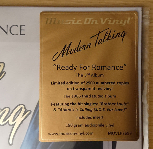 Modern Talking – Ready For Romance - The 3rd Album (Vinyl, LP, Album, Numbered, Reissue, Transparent Red, 180g, 2020) – photo 5