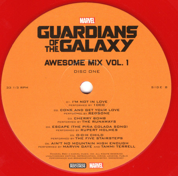Various – Guardians Of The Galaxy (Vinyl, 2xLP, Compilation, Limited Edition, Red & Yellow, 2018) – photo 5