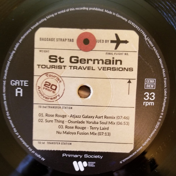 St Germain – Tourist Travel Versions (Vinyl, 2xLP, Album, 2021) – photo 5