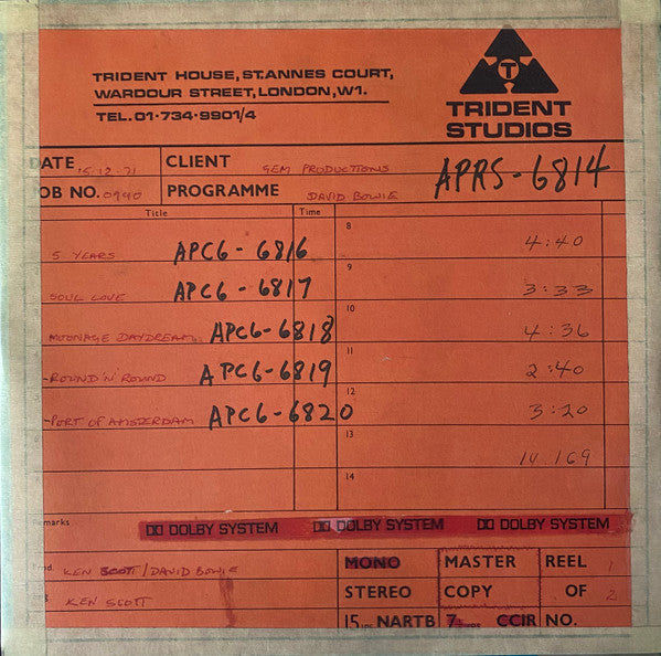 David Bowie – Waiting In The Sky (Before The Starman Came To Earth) (Vinyl, LP, Album, Record Store Day, Limited Edition, Half Speed Master, 2024) – photo 5