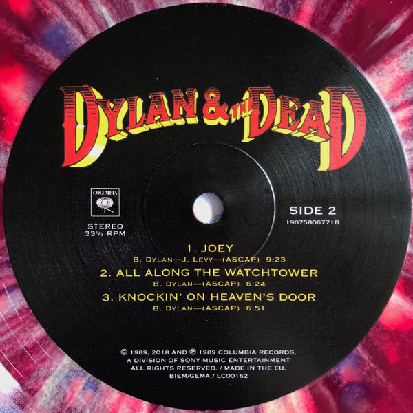Dylan & The Dead – Dylan & The Dead (Vinyl, LP, Album, Record Store Day, Limited Edition, Reissue, Red & Blue Tie Dye, 2018) – photo 5