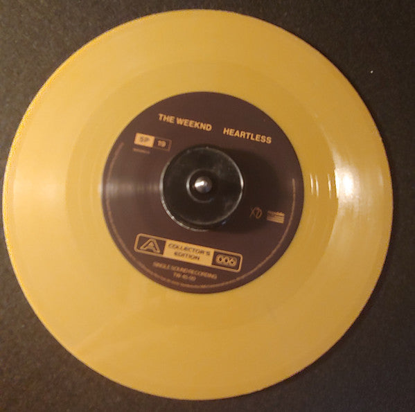 The Weeknd – Heartless / Blinding Lights (Vinyl, 7", 45 RPM, Single, Limited Edition, 010 Collector’s Edition, Gold, 2020) – photo 3