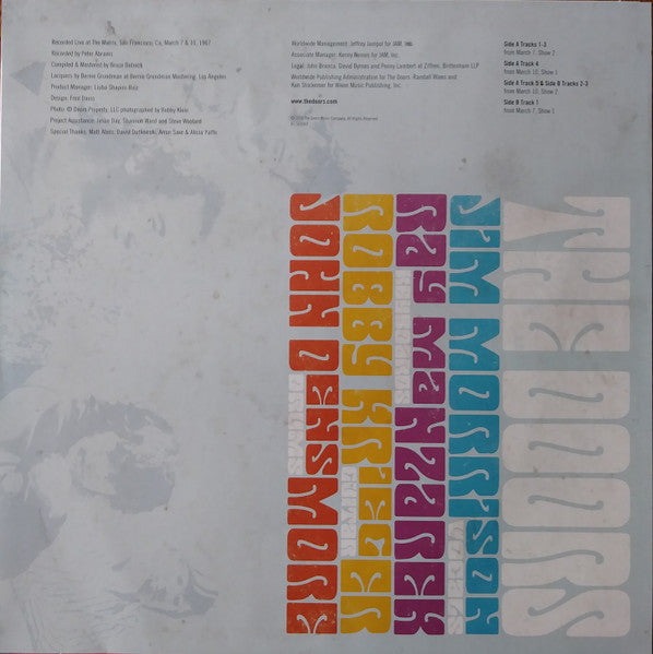 The Doors – Let's Feed Ice Cream To The Rats: Live At The Matrix Part 2 - Mar. 7 & 10, 1967 (Vinyl, LP, Album, Record Store Day, Limited Edition, Numbered, 2018) – photo 5