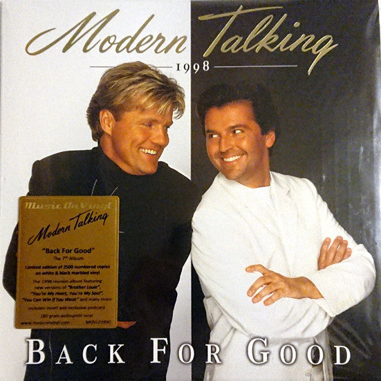 Modern Talking – Back For Good - The 7th Album (Vinyl, 2xLP, Album, Limited Edition, Numbered, Reissue, Marbled White & Black, 2021) – photo 5