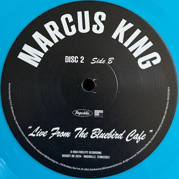 Marcus King Live From The Bluebird Cafe 2LP RSD 2025 Deep Sky Vinyl new&Sealed