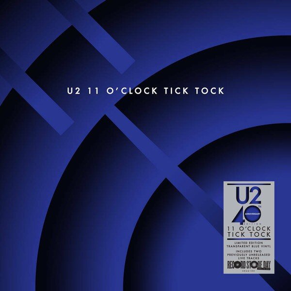 U2 – 11 O'Clock Tick Tock (Vinyl, 12", 45 RPM, Record Store Day, Single, Limited Edition, Reissue, Blue Transparent, 40th Anniversary Edition, 2020)