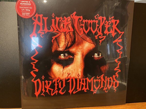 Alice Cooper – Dirty Diamonds (Vinyl, LP, Limited Edition, Numbered, Gatefold, 180g, Red Transparent , 2020)