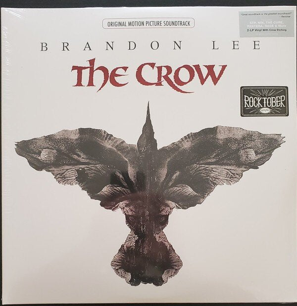 Various – The Crow (Original Motion Picture Soundtrack) (Vinyl, LP, Single Sided, Etched, Album, Limited Edition, Reissue, Repress, Red Text Labels, 2020)