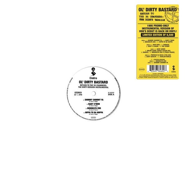 Ol' Dirty Bastard – Return To The 36 Chambers: The Dirty Version Instrumental (Vinyl, 2xLP, Album, 7", Record Store Day, Limited Edition, 2020)