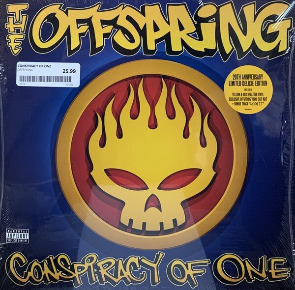 The Offspring – Conspiracy Of One (Vinyl, LP, Album, Deluxe Edition, Limited Edition, Reissue, Yellow Transparent With Red Splatter (20th Anniversary Edition), 2020)