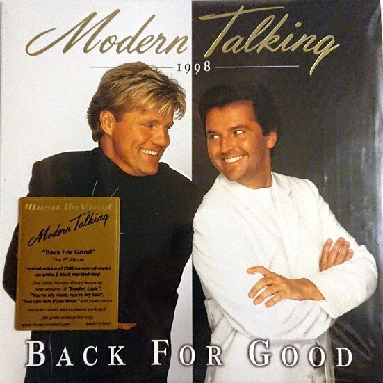 Modern Talking – Back For Good - The 7th Album (Vinyl, 2xLP, Album, Limited Edition, Numbered, Reissue, Marbled White & Black, 2021)