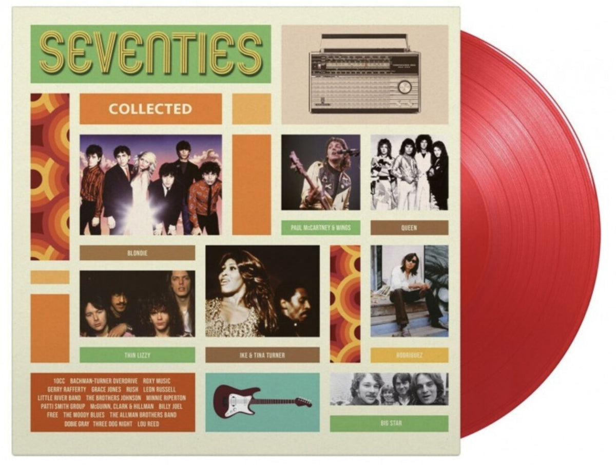 Various – Seventies Collected (Vinyl, 2xLP, Compilation, Limited Edition, Numbered, Red transparent, 2021)