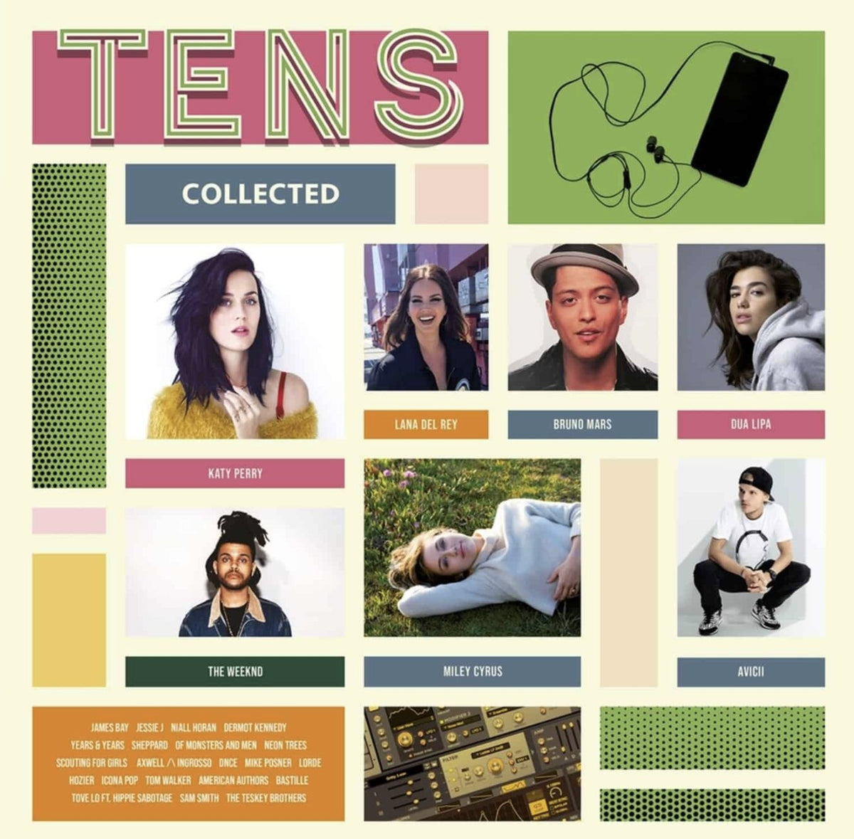 Various – Tens Collected (Vinyl, 2xLP, Compilation, Limited Edition, Numbered, Blue Transparent, 2022)