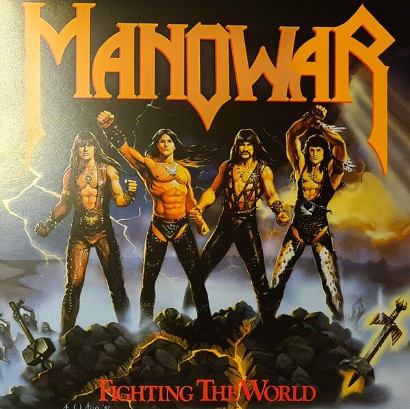 Manowar – Fighting The World (Vinyl, LP, Album, Limited Edition, Numbered, Reissue, Yellow, 2022)