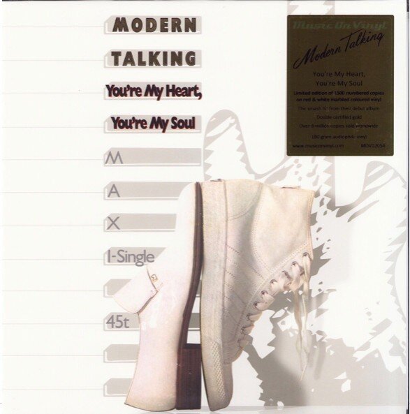 Modern Talking – You're My Heart, You're My Soul (Vinyl, 12", Maxi-Single, Limited Edition, Numbered, Reissue, 180 g, Red & White Marbled, 2022)