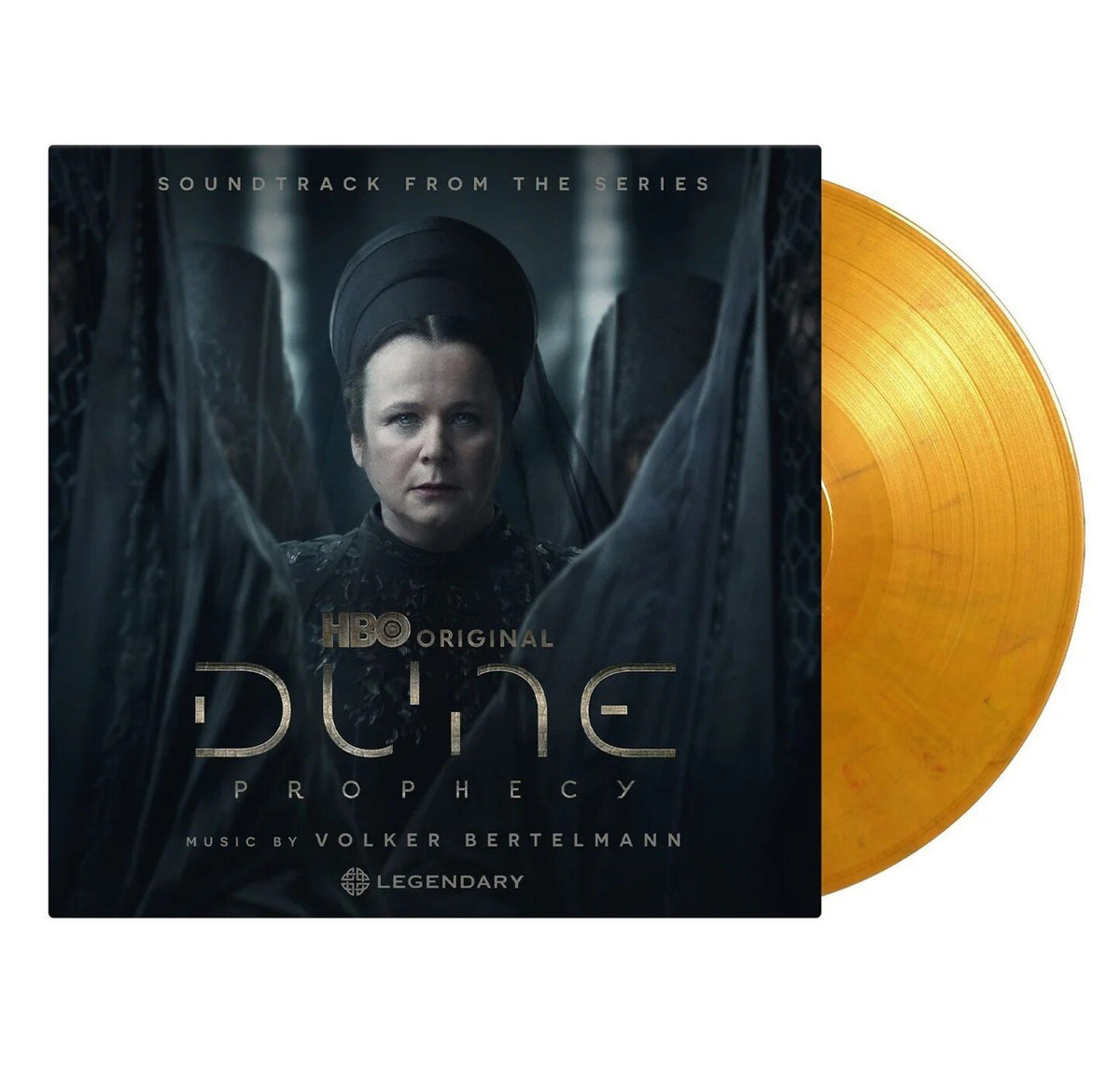 Volker Bertelmann – Dune Prophecy (Music From The Series) (Vinyl, LP, Album, Limited Edition, Numbered, Orange Spice Marbled, 2025)