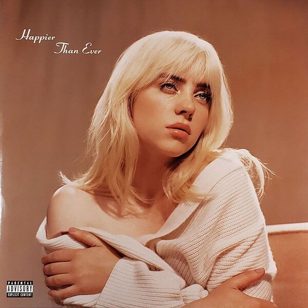 Billie Eilish – Happier Than Ever (Vinyl, 2xLP, Album, Limited Edition, Golden Yellow, 2021)