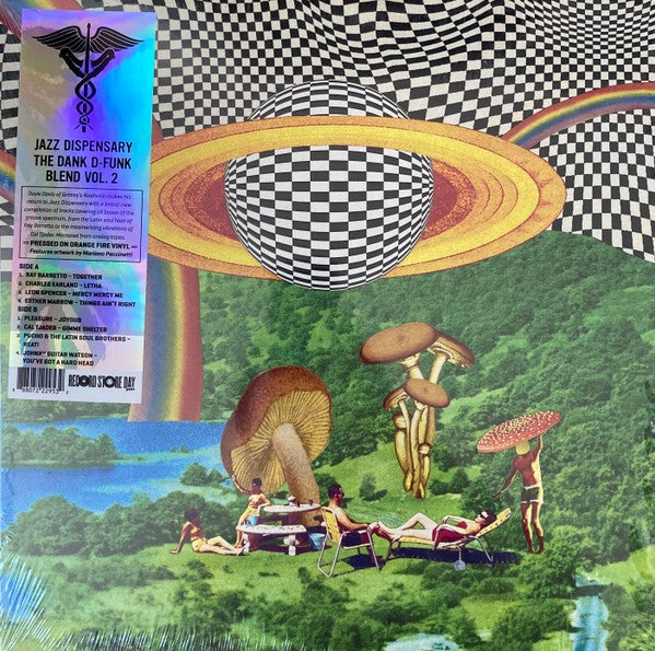 Various – Jazz Dispensary: The Dank D-Funk Blend Vol. 2 (Vinyl, LP, Record Store Day, Compilation, Limited Edition, Orange/Red/Yellow Swirl [Orange Fire], 2021)