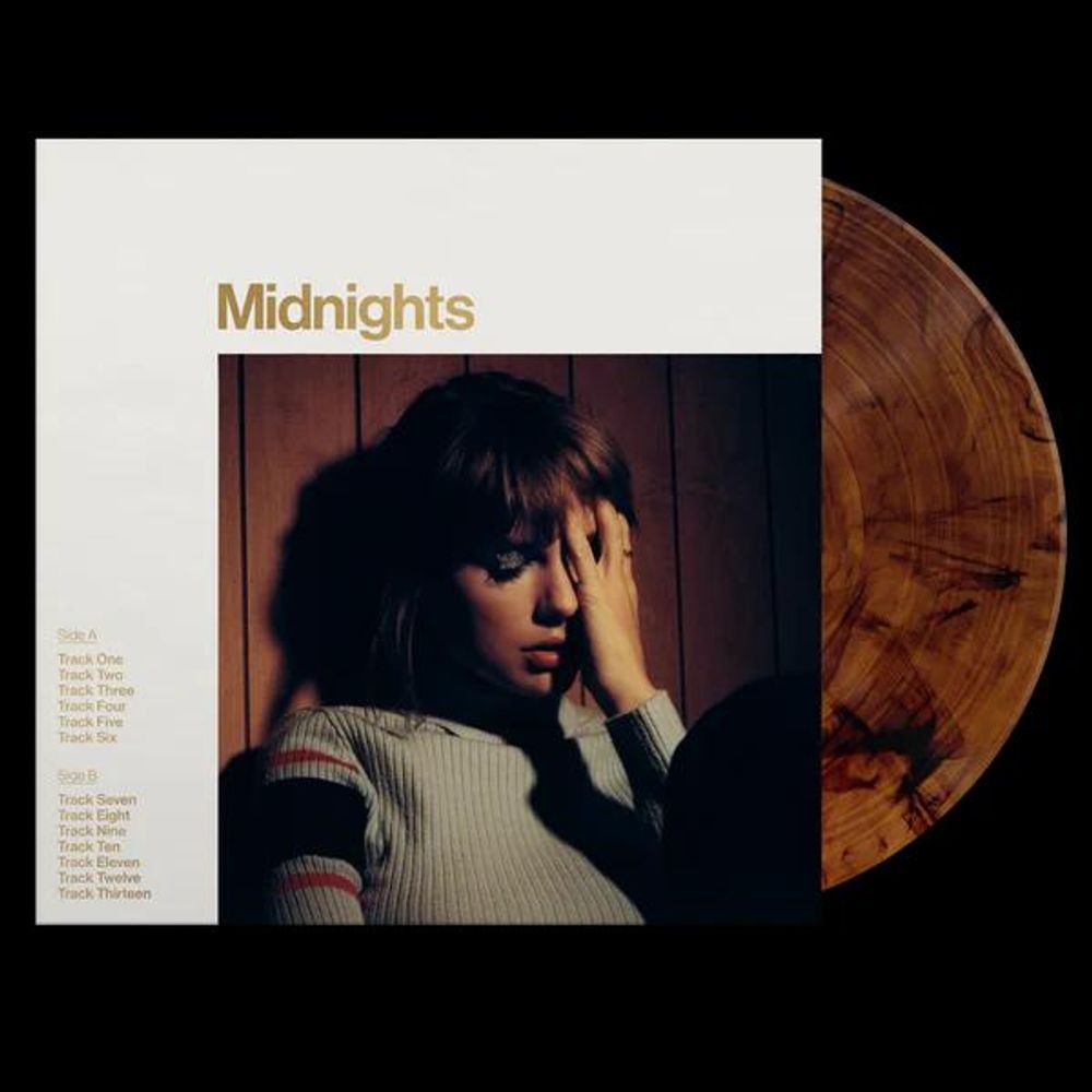 Taylor Swift – Midnights (Vinyl, LP, Album, Special Edition, Brown Translucent Marbled [Mahogany Brown Marbled], 2022)