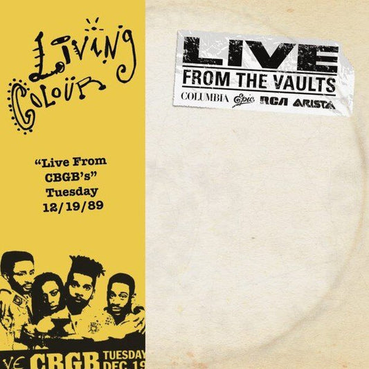 Living Colour – "Live From CBGB's" Tuesday 12/19/89 (Vinyl, 2xLP, Album, Record Store Day, Reissue, 2018)