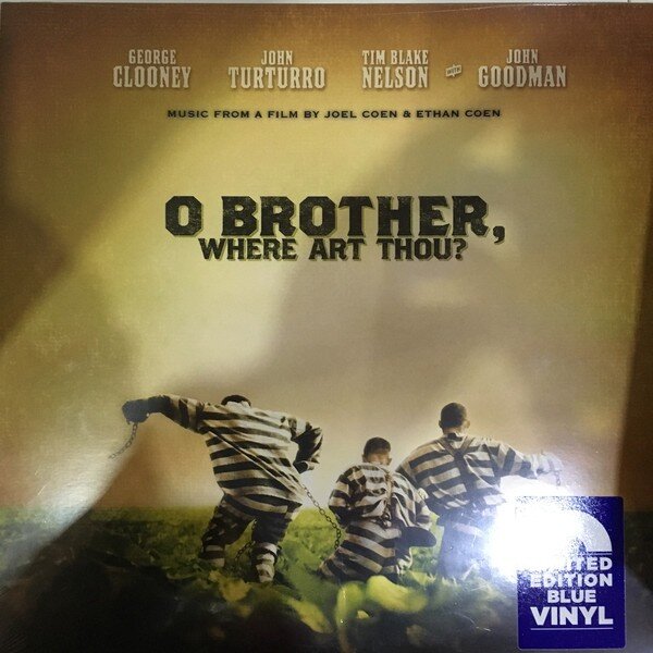 Various – O Brother, Where Art Thou? (Music From A Film By Joel Coen & Ethan Coen) (Vinyl, 2xLP, Compilation, Limited Edition, Reissue, Blue, 2018)