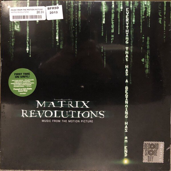 Various – The Matrix Revolutions: Music From The Motion Picture (Vinyl, LP, Coke Bottle Green Translucent, Single Sided, Record Store Day, Reissue, 2019)