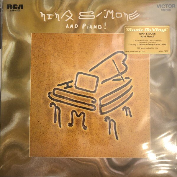 Nina Simone – Nina Simone And Piano! (Vinyl, LP, Album, Limited Edition, Numbered, Reissue, Repress, Gold, 180g, 2020)