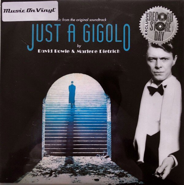 David Bowie & Marlene Dietrich – Music From The Original Soundtrack Just A Gigolo (Vinyl, 7", 45 RPM, Record Store Day, Single, Limited Edition, Numbered, Blue Transparent, 2019)