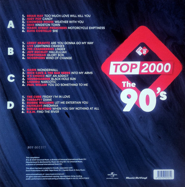 Various – Top 2000: The 90's (Vinyl, 2xLP, Compilation, Limited Edition, Numbered, Orange, 2020) – photo 4