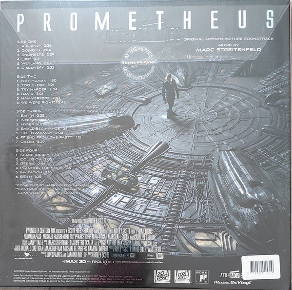 Marc Streitenfeld – Prometheus (Original Motion Picture Soundtrack) (Vinyl, 2xLP, Album, Deluxe Edition, Limited Edition, Numbered, Blue Marbled, 180 gram, 2021) – photo 3