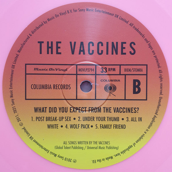 The Vaccines – What Did You Expect From The Vaccines? (Vinyl, LP, Album, Limited Edition, Numbered, Reissue, Pink, 2021) – photo 5
