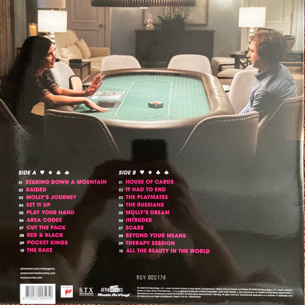Daniel Pemberton – Molly's Game (Original Motion Picture Soundtrack) (Vinyl, LP, Album, Limited Edition, Numbered, Pink Vinyl, 2018) – photo 3