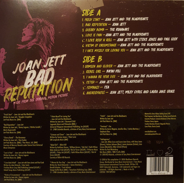 Joan Jett – Bad Reputation (Vinyl, LP, Compilation, Numbered, Yellow, Transparent, 2018) – photo 3