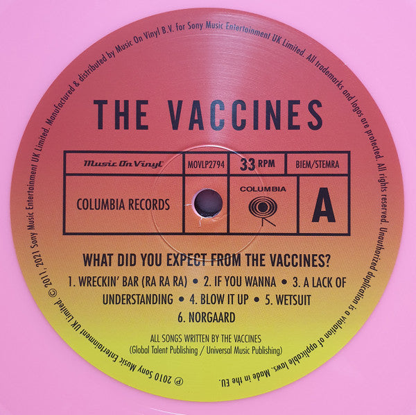 The Vaccines – What Did You Expect From The Vaccines? (Vinyl, LP, Album, Limited Edition, Numbered, Reissue, Pink, 2021) – photo 4