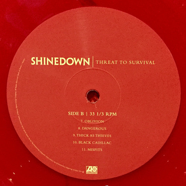 Shinedown – Threat To Survival (Vinyl, LP, Limited Edition, Reissue, Red Translucent, 2021) – photo 5