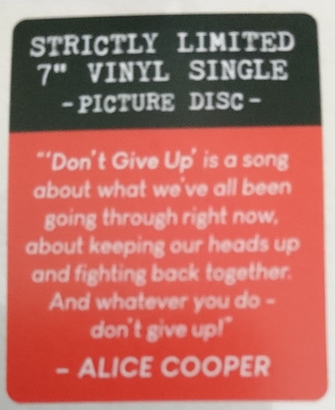 Alice Cooper – Don't Give Up (Vinyl, 7", 45 RPM, Single Sided, Single, Picture Disc, 2020) – photo 3