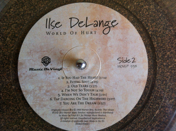 Ilse DeLange – World Of Hurt (Vinyl, LP, Album, Numbered, Reissue, Clear, 2018) – photo 5