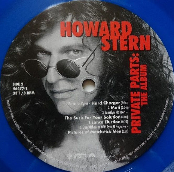 Various – Howard Stern Private Parts: The Album (Vinyl, 2xLP, Album, Record Store Day, Compilation, Limited Edition, Reissue, Blue, 2019) – photo 5