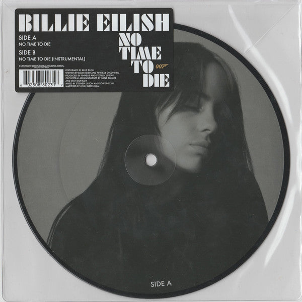 Billie Eilish – No Time To Die (Vinyl, 7", 45 RPM, Single, Limited Edition, Picture Disc, 2020)