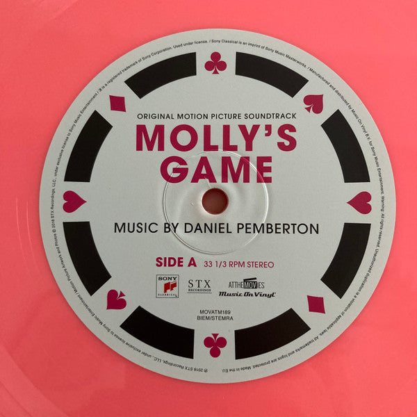 Daniel Pemberton – Molly's Game (Original Motion Picture Soundtrack) (Vinyl, LP, Album, Limited Edition, Numbered, Pink Vinyl, 2018) – photo 4