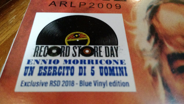 Ennio Morricone – Un Esercito Di 5 Uomini (Colonna Sonora Originale Del Film) (Vinyl, LP, Album, Record Store Day, Reissue, Blue , 2018) – photo 3