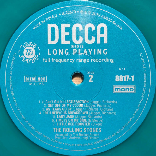 The Rolling Stones – Big Hits (High Tide And Green Grass) (Vinyl, LP, Record Store Day, Compilation, Limited Edition, Reissue, Mono, Green, 180 Gram, 2019) – photo 5