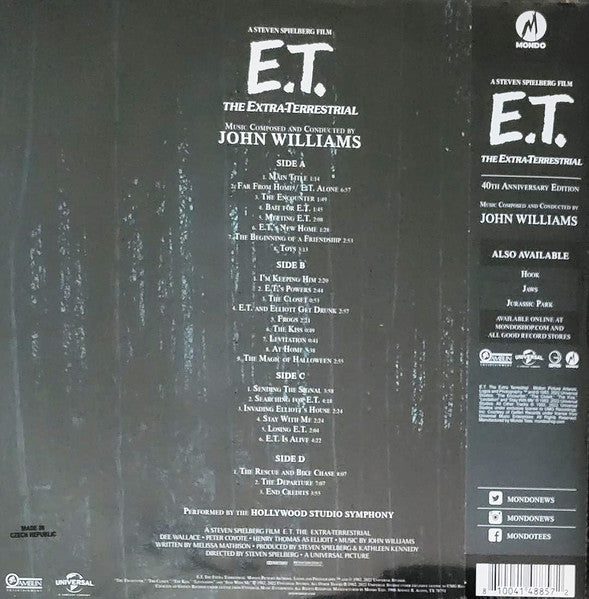 John Williams – E.T. The Extra-Terrestrial (Vinyl, 2xLP, Album, Reissue, Remastered, 40th Anniversary Edition, 2023) – photo 3