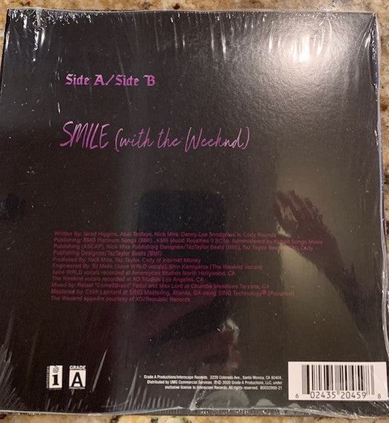 Juice WRLD With The Weeknd – Smile (Vinyl, 7", 45 RPM, Single, Limited Edition, Orange Translucent, 2021) – photo 2