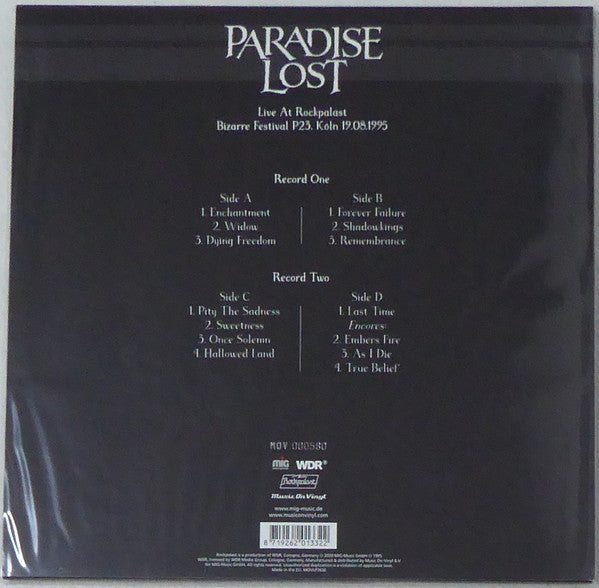 Paradise Lost – Live At Rockpalast 1995 (Vinyl, 2xLP, Album, Record Store Day, Limited Edition, Numbered, White, 180 gram, 2020) – photo 3