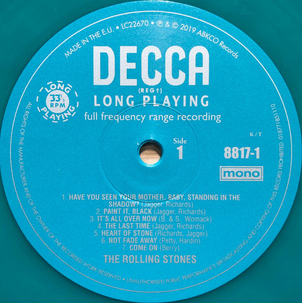 The Rolling Stones – Big Hits (High Tide And Green Grass) (Vinyl, LP, Record Store Day, Compilation, Limited Edition, Reissue, Mono, Green, 180 Gram, 2019) – photo 4