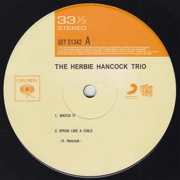 The Herbie Hancock Trio – The Herbie Hancock Trio (Vinyl, LP, Album, Record Store Day, Limited Edition, Reissue, 2020) – photo 4